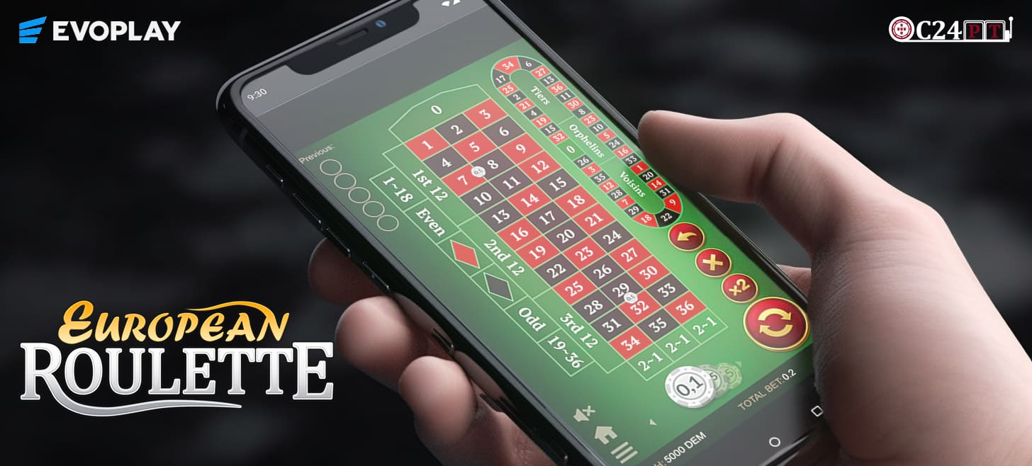ROULETA EUROPEIA da EvoPlay - GuiaDosCasinos.PT